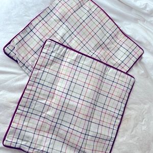 COACH Tattersall Floor Set Pillows